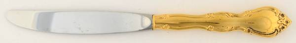 Rose Tiara-Gold (Sterilng, GoldVermeil) Modern Hollow Knife