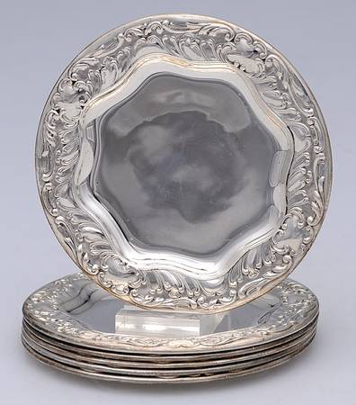 A1162 (Sterling, Hollowware) Butter Pat - Set of 6