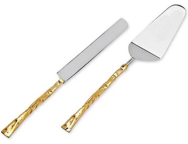 Harper (Gold Electroplate) Cake Knife & Server Set