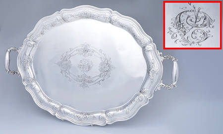 King Edward (Sterling, Hollowware) Large Waiter Tray