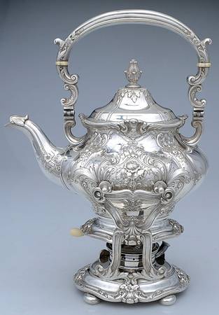 King Edward (Sterling, Hollowware) Kettle, Stand & Burner