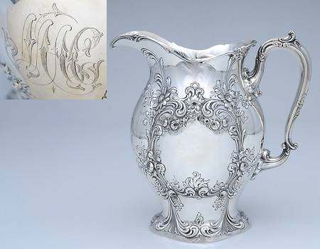 A418 (Sterling, Hollowware) Sterling Water Pitcher