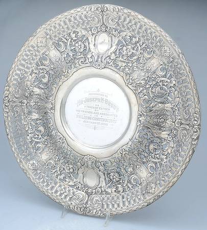 A12141 (Sterling, Hollowware) Round Footed Centerpiece Underplate