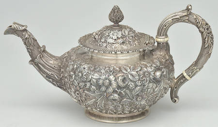 Repousse (Hollowware, Sterling) Teapot
