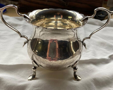 603 (Sterling, Hollowware) Mini Open Sugar Bowl