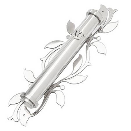 Judaica (Hollowware, Stainless) Mezuzah without Scroll, Solid Piece