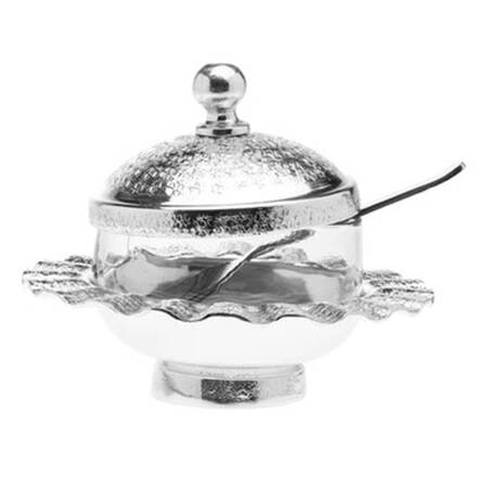 Judaica (Hollowware, Stainless) Jam Jar & Lid with Spoon