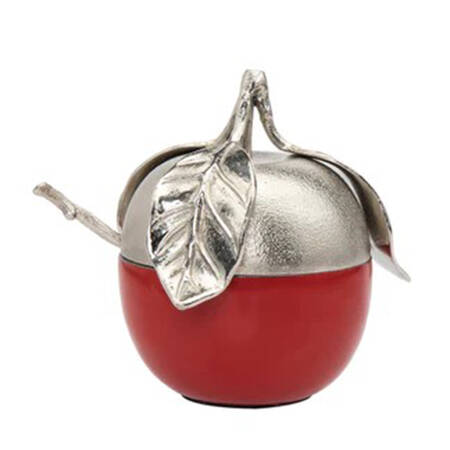 Judaica (Hollowware, Stainless) Jam Jar & Lid with Spoon