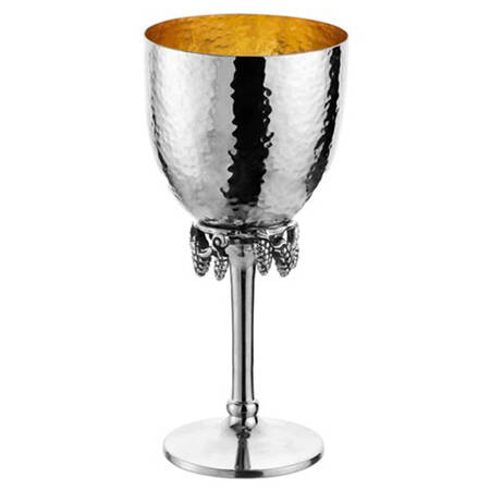 Judaica (Hollowware, Stainless) Elijah's Cup & Saucer Set
