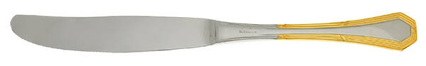 GGN15 (Stainless, Gold Accent) Modern Solid Knife by Gottinghen