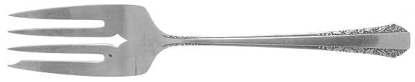 Ballad (Sterling, 1942) Medium Solid Cold Meat Serving Fork