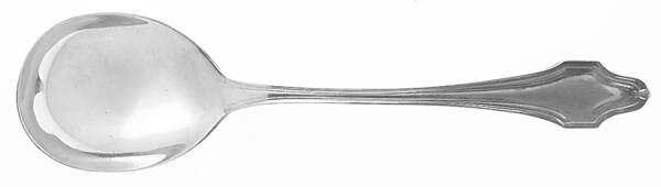HAS1 (Sterling, No Monograms) Round Bowl Soup Spoon (Gumbo)