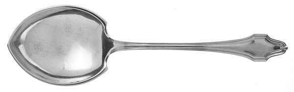 HAS1 (Sterling, No Monograms) Vegetable Serving Spoon (Solid)