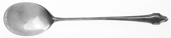 HAS1 (Sterling, No Monograms) Large Lettuce Serving Spoon