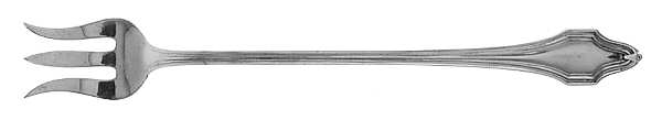 HAS1 (Sterling, No Monograms) Cocktail/Seafood Fork