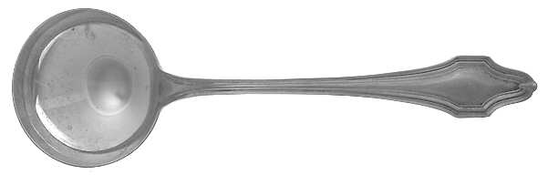 HAS1 (Sterling, No Monograms) Round Bowl Soup Spoon (Bouillon)