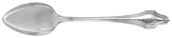 HAS1 (Sterling, No Monograms) Five O'Clock Teaspoon