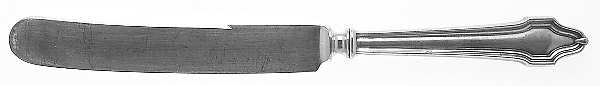 HAS1 (Sterling, No Monograms) Old French Hollow Knife