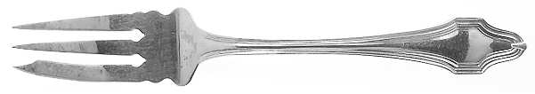 HAS1 (Sterling, No Monograms) Old Style Pickle Fork