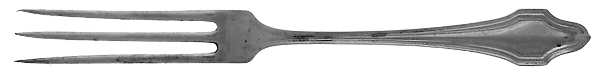 HAS1 (Sterling, No Monograms) Strawberry Fork
