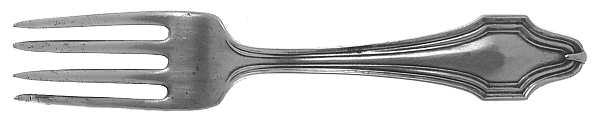 HAS1 (Sterling, No Monograms) Baby Fork
