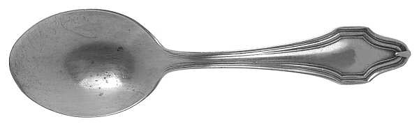 HAS1 (Sterling, No Monograms) Straight Handle Baby Spoon