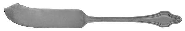 HAS1 (Sterling, No Monograms) Flat Handle Master Butter Knife