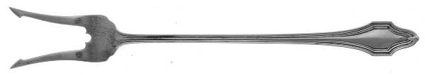 HAS1 (Sterling, No Monograms) Olive Fork