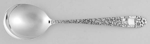 Ribbon Rose (Sterling, 1942) Round Bowl Soup Spoon (Gumbo)