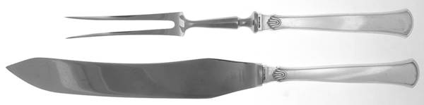 Koldring (Sterling) Large 2-Piece Roast Carving Set w/Stainless Blade