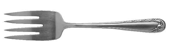 Love Song (Silverplate, 1950) Medium Solid Cold Meat Serving Fork