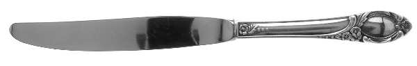 Silver Locket (Silverplate) Modern Hollow Knife