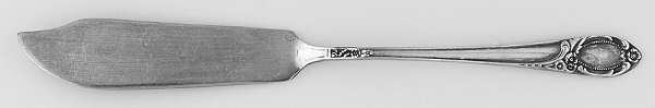 Silver Locket (Silverplate) Flat Handle Master Butter Knife