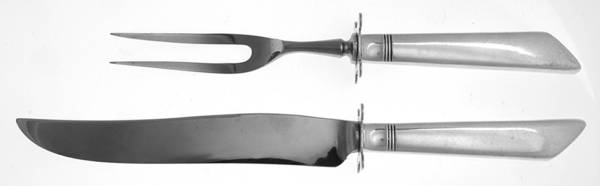 Silver Willow (Silverplate, 1960) Small Stainless Blade 2-Piece Steak Carving Set