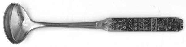 Kongetinn (Pewter) Solid Piece Serving Jam Ladle