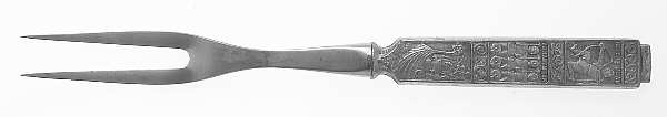 Kongetinn (Pewter) Small Steak Carving Fork with Stainless Prongs
