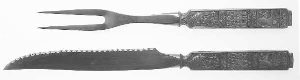 Kongetinn (Pewter) Small Stainless Blade 2-Piece Steak Carving Set