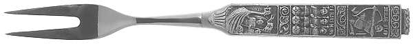 Kongetinn (Pewter) Short Handle Pickle/Olive Fork by Hardanger