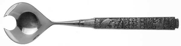 Kongetinn (Pewter) Oversize Solid Salad Servng Fork
