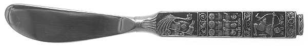 Kongetinn (Pewter) Butter Spreader Hollow Hdl-Paddle/Stainless Blade