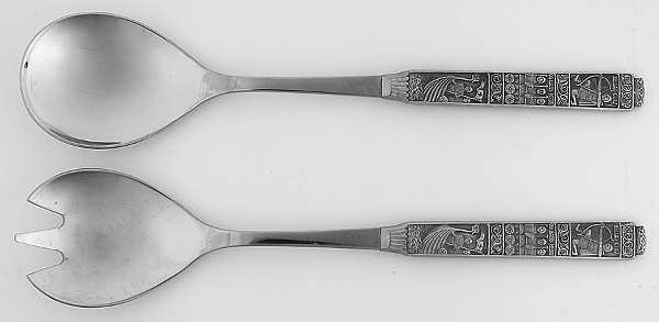 Kongetinn (Pewter) 2 Pc Salad Set with Stainless Bowl