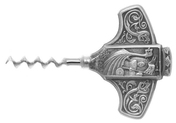 Kongetinn (Pewter) Corkscrew
