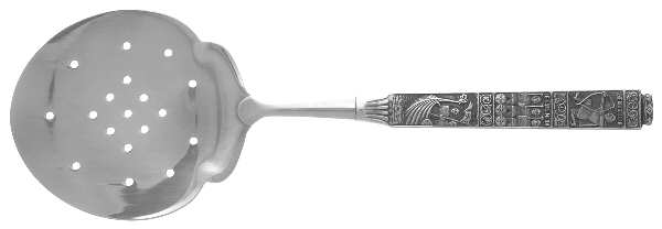 Kongetinn (Pewter) Fish Server, Stainless Blade with Pierced Bowl
