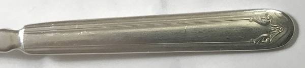 One (Silverplate) Indented Solid Handled Fork