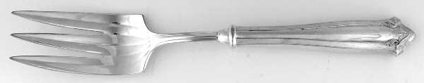 One (Silverplate) Medium Cold Meat Serving Fork, Plated Tines