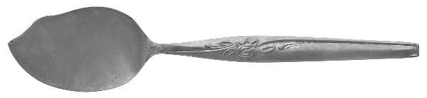 Island Queen (Stainless, Floral) Large Solid Jelly Server