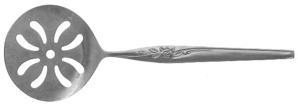 Island Queen (Stainless, Floral) Tomato Server, Solid Piece