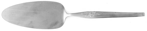 Island Queen (Stainless, Floral) Solid Pie Server