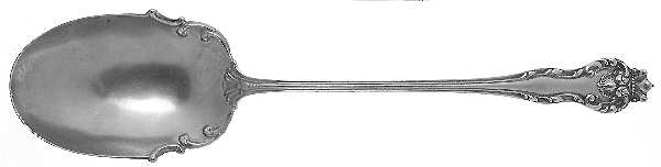 Queen (Sterling, 1893) Oversize Solid Salad Serving Spoon