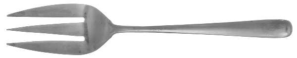 HCO2 (STAINLESS) Medium Solid Cold Meat Serving Fork